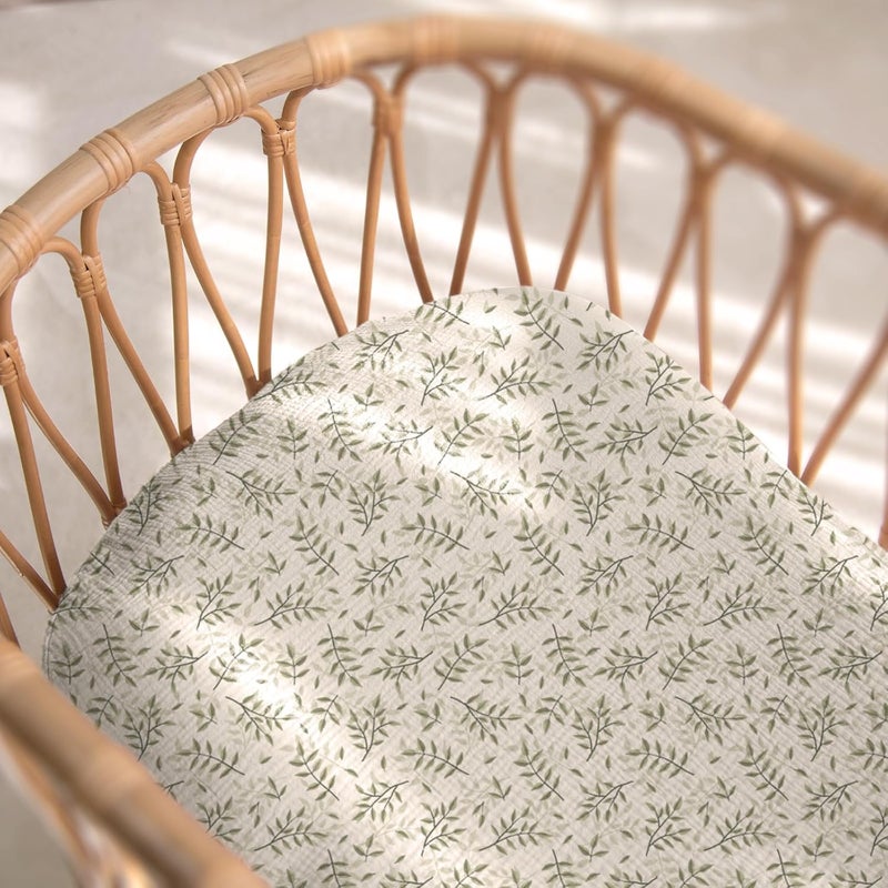 Termichy Baby Lounger Cover Muslin: Soft Cotton Slipcover for Snuggle Me Lounger - Removable & Machine Washable for Daily Use - Zipper-Free & Skin-Friendly for Newborn Girls and Boys - Image 4